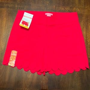NWT Isaac Mizrahi Tailored Short 5” Inseam Lipstick Red Size 8